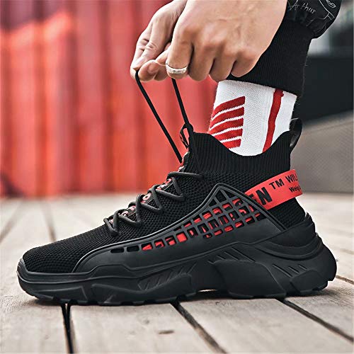 FUSHITON Zapatillas Altas Hombre Zapatillas Casual Calzado Deportivo Moda Sneakers Zapatos Antideslizantes Transpirable Cómodo Deportivas