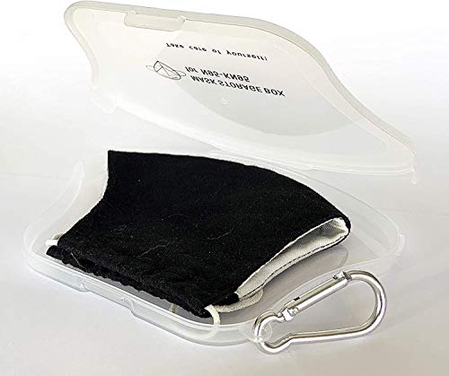 FUSKANG Estuche para mascarillas.Caja para mascarillas Multicolor.Protege TU MASCARILLA DE BACTERIAS Y Suciedad.PP alimenticio.Práctica y Robusta.Ideal niños Colegio (Color : Transparente)