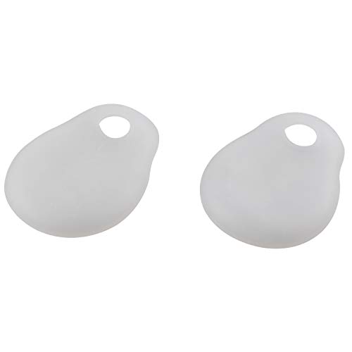 Futheda 2 Pares Almohadillas para Juanete, Separador de dedos completo para aliviar el dolor de pies, Gel Correctores de Dedos de Pie Toe Espaciadores protector (Dedo gordo, blanco)