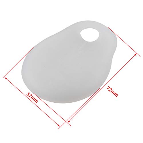 Futheda 2 Pares Almohadillas para Juanete, Separador de dedos completo para aliviar el dolor de pies, Gel Correctores de Dedos de Pie Toe Espaciadores protector (Dedo gordo, blanco)