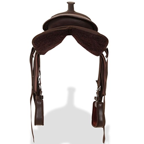 FZYHFA - Sillín de Piel auténtica para Asiento Profundo (supercómodo, 30 cm), Color marrón