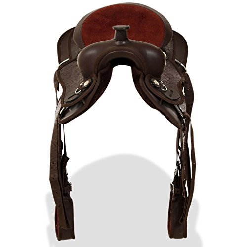 FZYHFA - Sillín de Piel auténtica para Asiento Profundo (supercómodo, 30 cm), Color marrón