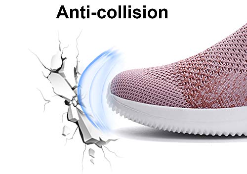 Gaatpot Mujer Zapatillas Casual Mocasines Mesh Calzados para Correr en Asfalto Zapatillas de Estar por Casa Deportivo de Exterior Zapatos Pink 37.5/38EU=38CN