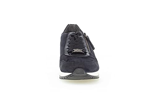 Gabor Mujer Zapatillas, señora Bajo,Plantilla Desmontable,cordón,Zapato con cordón,Zapato Deportivo,Ocio,Zapato bajo,Azul (Dark-Blue),43 EU / 9 UK