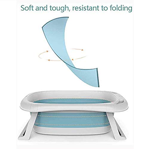 Gaojian Tina de bañera Plegable, bebé 0-6 años Ducha Cuenca con Taburete de baño de Temperatura, Espacio Grande Vertical Plegable Bañera Bañera Bañera Piscina para niños