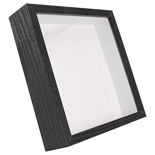 GARNECK Cuadro DE Fotos Profundo en 3D Caja de Sombra para Exhibición de Memoria Marco de Muestra para Muestras de Medallas Flores Frescas Papel de Peluche Trabajo Artístico 17. 8 * 17 8Cm
