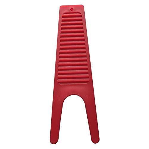 Gato para botas de alta resistencia con núcleo compuesto de plástico, talla única, extractor de botas de goma y botas de chubasquero fácilmente rojo rosso