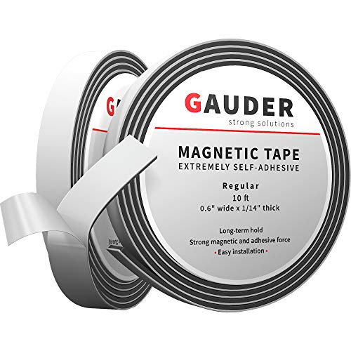 GAUDER Cinta Magnética Extremadamente Autoadhesiva | Tiras Magnéticas | Cinta Magnética