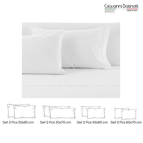 GDN | Protector de Almohada 100% Algodón - Juego de 2 Fundas para Almohada con Cremallera 50x70 cm – Antiácaros y Transpirable