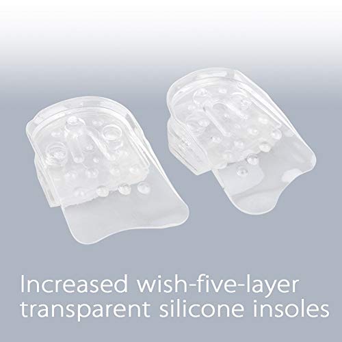 Gel Heel Cup - Inserción de silicona para hombres, plantillas para zapatos de mujer, para fascitis plantar, dolor en el talón, espolón óseo y soporte de absorción de choque