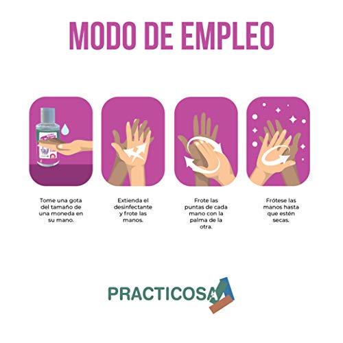 Gel Hidroalcohólico 60ML 70% Alcohol (Lavanda) [9 Unidades] Fabricado en España