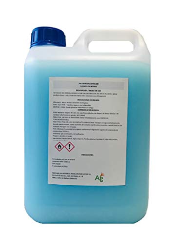 | GEL HIDROALCOHOLICO DE MANOS 5 LITROS | FABRICANTE NACIONAL | CONTIENE 70% ALCOHOL |