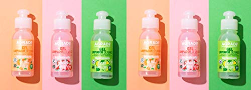 Gel Hidroalcohólico Limpiador de manos Summer Fruit Higienizante 78% Alcohol Sin Aclarado 80 ml Formato ideal Bolso o Mochila Aroma Frutas AGRADO