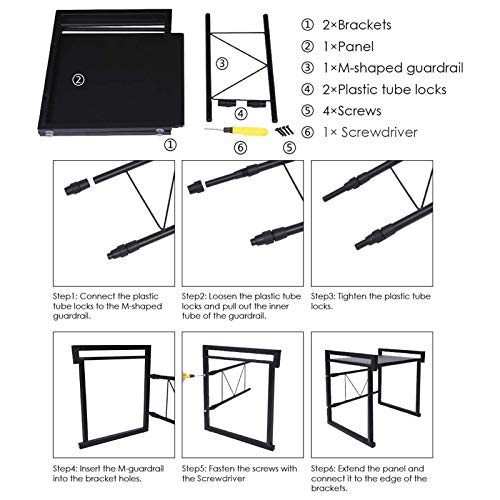 GEMITTO Mueble microondas,Escalable Estante de Horno para Microondas,Estantería de Cocina,Colgar Multifuncional Organizador Estantería Cocina,estanteria cocina,soporte microondas pared, Negro