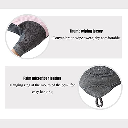 generetic Guantes de Entrenamiento Medio Dedo Proteccion Levantamiento de Pesas Gloves con Guantes de Entrenamiento Acolchados para Ciclismo, Silla de Ruedas, Protección de la Palma