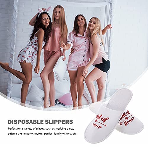 Generic 10 Pares de Zapatillas de Boda Pijama Fiesta Zapatillas Desechables Despedida de Soltera Sexy Suministros Novedad Nupcial Ducha Regalos Decoración para Pijama Boda Despedida de