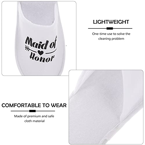 Generic 10 Pares de Zapatillas de Boda Pijama Fiesta Zapatillas Desechables Despedida de Soltera Sexy Suministros Novedad Nupcial Ducha Regalos Decoración para Pijama Boda Despedida de