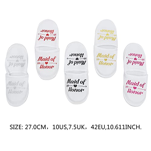 Generic 10 Pares de Zapatillas de Boda Pijama Fiesta Zapatillas Desechables Despedida de Soltera Sexy Suministros Novedad Nupcial Ducha Regalos Decoración para Pijama Boda Despedida de