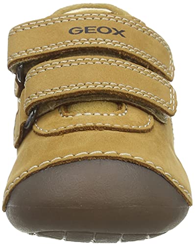Geox B TUTIM A First Walker Shoe Bebé-Niños, Beige (Biscuit), 18 EU