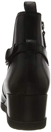 Geox D ANYLLA WEDGE C Ankle Boot Mujer, Negro (Black), 39 EU