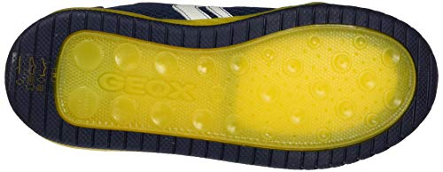 Geox J Inek Boy B, Zapatillas Niños, Azul (Navy/Yellow C0657), 31 EU