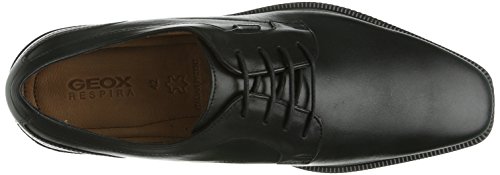 Geox U Alex A ABX, Zapatos de Cordones Hombre, Negro (Black C9999), 47 EU