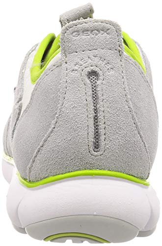 Geox U NEBULA B Zapatillas De Deporte Hombre, Gris (Lt Grey Lt Green C1052), 47 EU