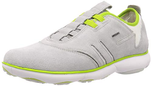 Geox U NEBULA B Zapatillas De Deporte Hombre, Gris (Lt Grey Lt Green C1052), 47 EU