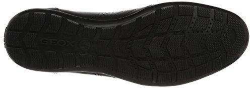 Geox UOMO SYMBOL C Piso Oxford Hombre, Negro (Black), 45 EU