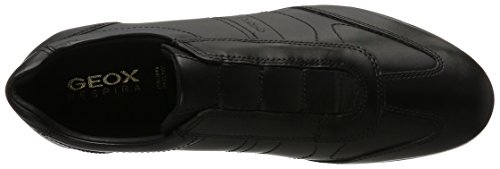 Geox UOMO SYMBOL C Piso Oxford Hombre, Negro (Black), 45 EU