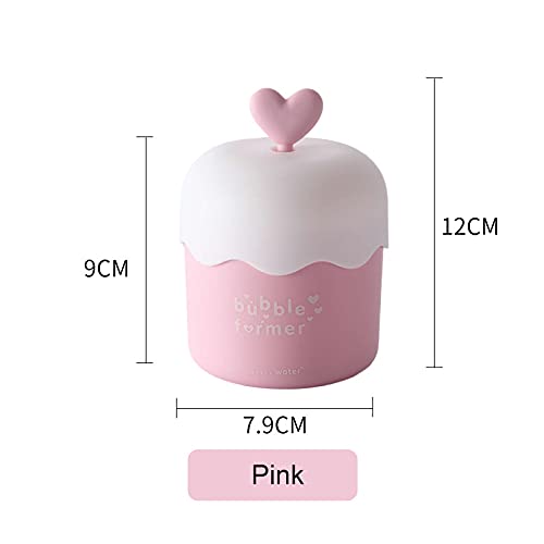 GEQIAN Dispensador de gel de ducha limpiador facial espumante taza – Limpiador facial espuma Maker Cup Cute Skincare Tools para niña lavado de cara ducha