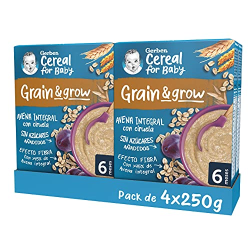 Gerber Avena Integral Ciruela 4x250g ES