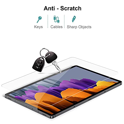 Gerutek [2 Piezas] Templado Protector para Samsung Galaxy Tab S7, 9H, 2.5D, Antiarañazos, Antihuellas Ultra Transparente Cristal Pantalla Vidrio Templado para Samsung Galaxy Tab S7 11" SM-T870/SM-T875