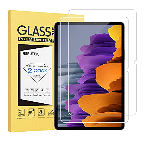 Gerutek [2 Piezas] Templado Protector para Samsung Galaxy Tab S7, 9H, 2.5D, Antiarañazos, Antihuellas Ultra Transparente Cristal Pantalla Vidrio Templado para Samsung Galaxy Tab S7 11" SM-T870/SM-T875