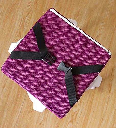 GGoty Cojín grueso de 5/8 cm, cojín cuadrado para silla de comedor, cojines de asiento, antideslizante, para silla de escuela, taburete de silla de hogar (28 x 28 x 5 cm), color gris