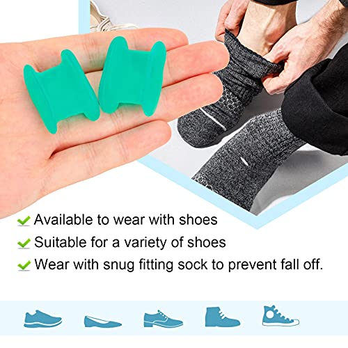 Gidenfly Separadores de dedos separados del dedo del pie, corrector de pulgar valgus, ortesis de silicona duradera separador del dedo del pie cuidado de los pies multi-tamaño M+L 8 pares/caja