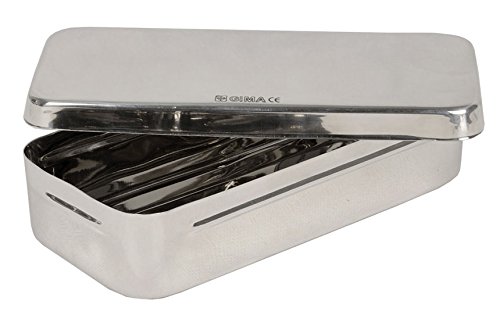 Gima 26653 - Caja de acero inoxidable, 18 cm de largo, 8 cm de ancho, 4 cm de altura