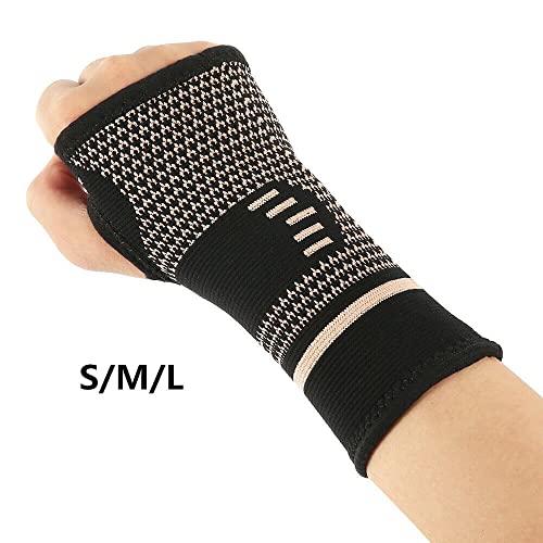 Gimnasio manga vendaje transpirable muñeca mano apoyo guantes esguince artritis apoyo, ver fotos, 90