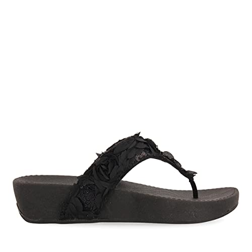 Gioseppo Bashaw, Sandalias con cuña Mujer, Negro, 38 EU
