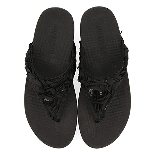 Gioseppo Bashaw, Sandalias con cuña Mujer, Negro, 38 EU