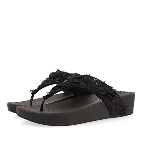 Gioseppo Bashaw, Sandalias con cuña Mujer, Negro, 38 EU