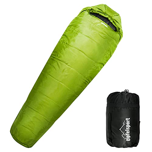 gipfelsport Saco de Dormir Momia Invierno Verde