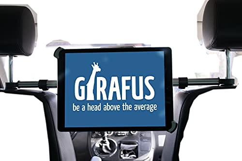 Girafus ®Relax H3 Universal SOPORTE ADJUSTABLE UNIVERSAL REPOSACABEZAS COCHE CABECERO PARA TABLET 9,5-14,5" Pulgadas iPad / iPad PRO (9.7&12.9‘‘), Samsung Galaxy Tab / Tab PRO, HTC, Asus Tablet PC