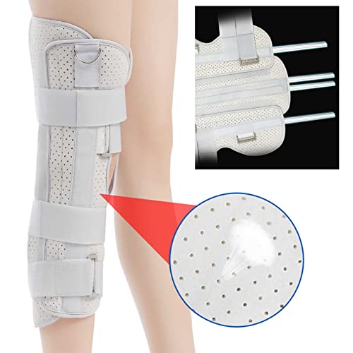 Gitdot Rodillera De Fijación La Articulación Rodilla Rehabilitación Fractura Rótula Transpirable Protector Férula Que No Se Dobla Añadir Correa para El Hombro