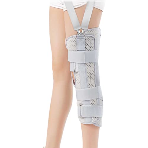Gitdot Rodillera De Fijación La Articulación Rodilla Rehabilitación Fractura Rótula Transpirable Protector Férula Que No Se Dobla Añadir Correa para El Hombro