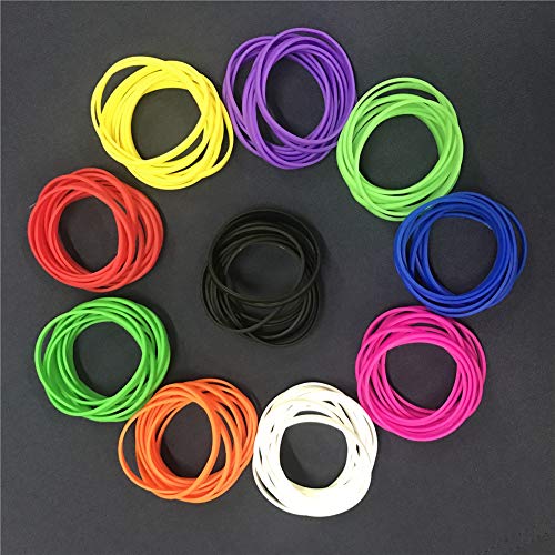 Gogo 100 Pulseras de Silicona Personalizada, Pulsera Elastica de Multicolor, Brazalete de Goma, Brazalete Deportivo - Amarillo