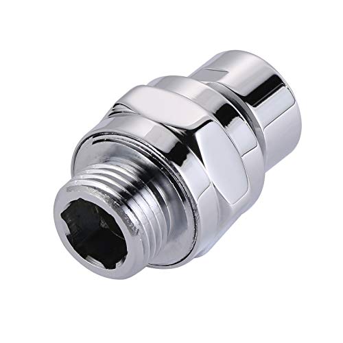 GoldOars Conector de Ducha Bola Giratoria Adaptador de Latón Bola de Extensión de Brazo de Ducha Ajustable Accesorios Universales Cromo