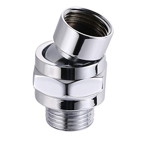 GoldOars Conector de Ducha Bola Giratoria Adaptador de Latón Bola de Extensión de Brazo de Ducha Ajustable Accesorios Universales Cromo