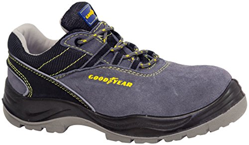 Goodyear G138107C Calzado en Piel Serraje, Gris, 42, Set de 2 Piezas