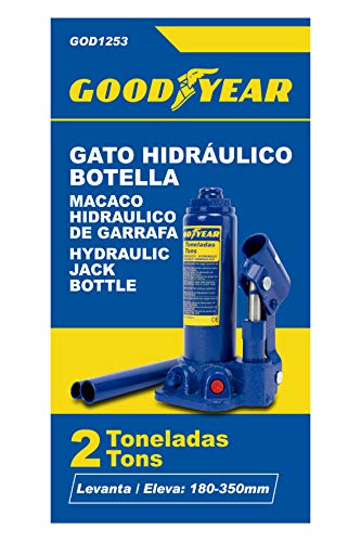 Goodyear Gato Hidráulico de Botella, 2 Toneladas